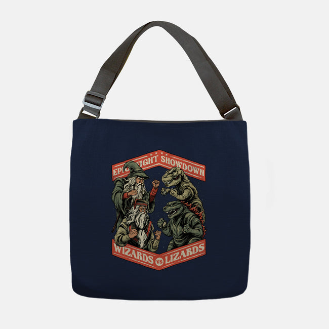 Wizards vs Lizards-none adjustable tote-glitchygorilla