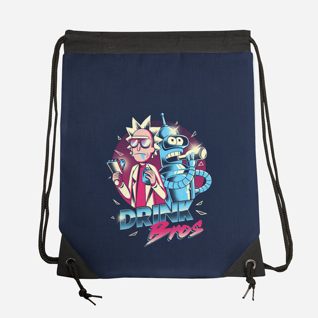 Drink Bros-none drawstring bag-yumie