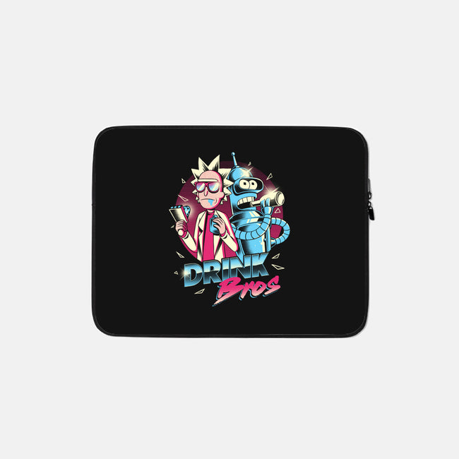 Drink Bros-none zippered laptop sleeve-yumie