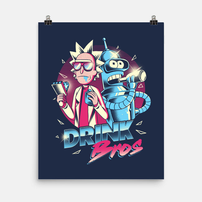 Drink Bros-none matte poster-yumie