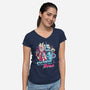 Drink Bros-womens v-neck tee-yumie