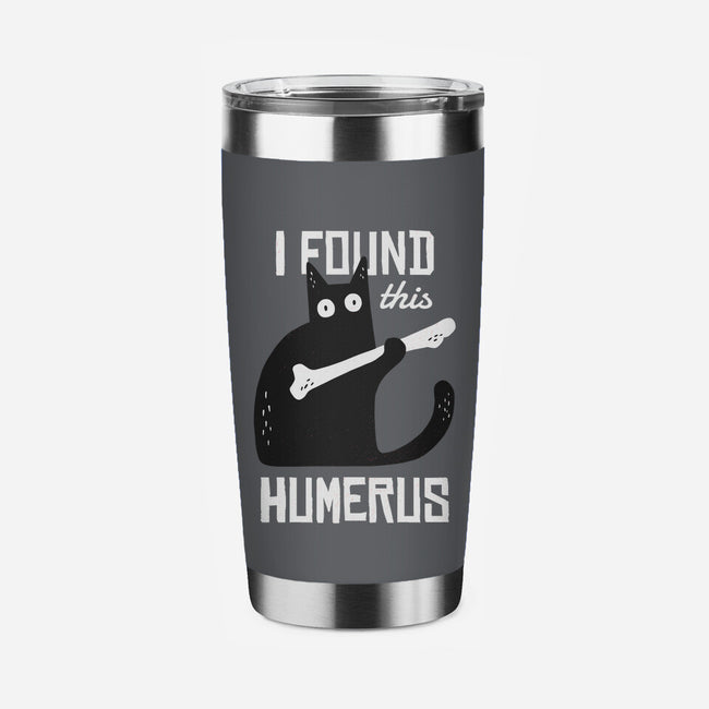 Cat With A Bone-none stainless steel tumbler drinkware-cottonwander