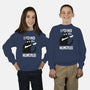 Cat With A Bone-youth crew neck sweatshirt-cottonwander
