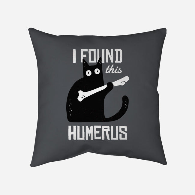 Cat With A Bone-none removable cover w insert throw pillow-cottonwander