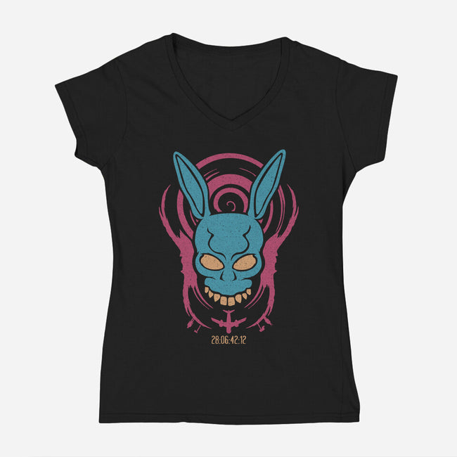Donnie Wake Up-womens v-neck tee-thewizardlouis