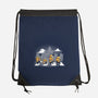 Yellow Road-none drawstring bag-trheewood