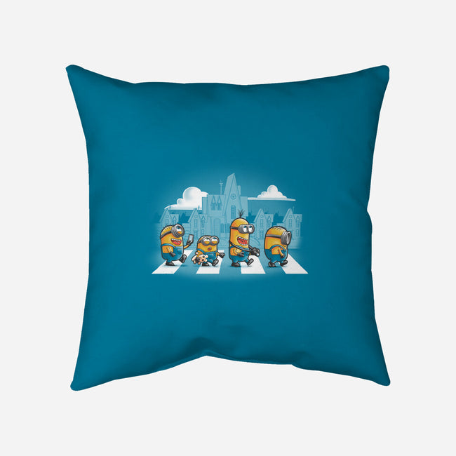 Yellow Road-none removable cover w insert throw pillow-trheewood