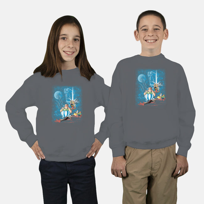 Gaul Wars-youth crew neck sweatshirt-trheewood