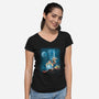 Gaul Wars-womens v-neck tee-trheewood