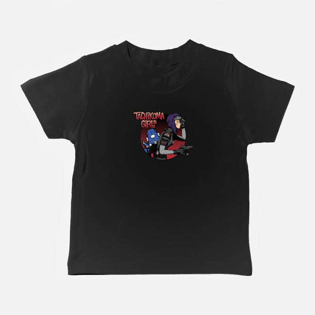 Robot Girl-baby basic tee-pigboom