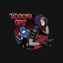 Robot Girl-none removable cover w insert throw pillow-pigboom