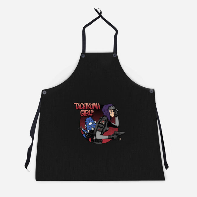 Robot Girl-unisex kitchen apron-pigboom