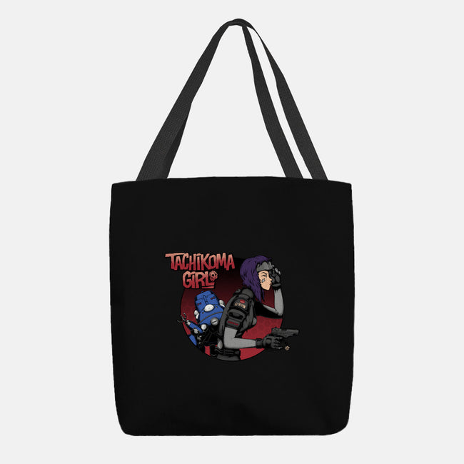 Robot Girl-none basic tote-pigboom