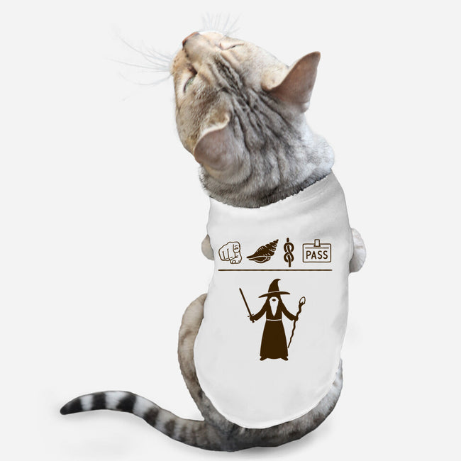 Wizard Hieroglyphs-cat basic pet tank-Shadyjibes
