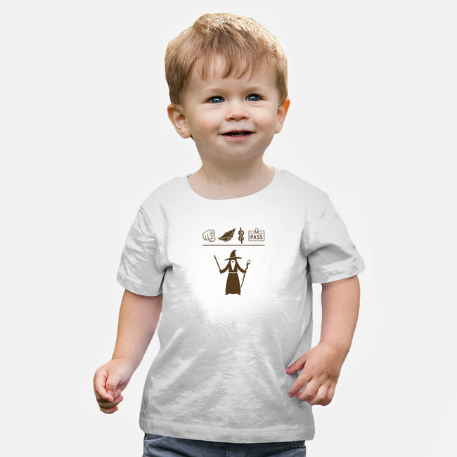 Wizard Hieroglyphs-baby basic tee-Shadyjibes