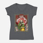 Uncles Tea-womens v-neck tee-Rain