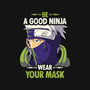 Good Ninja-none removable cover w insert throw pillow-Geekydog