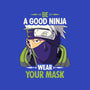 Good Ninja-none removable cover w insert throw pillow-Geekydog
