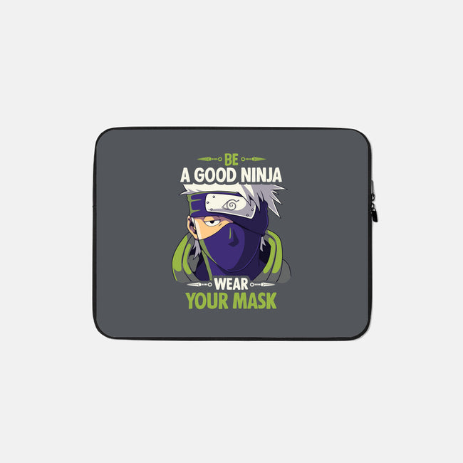 Good Ninja-none zippered laptop sleeve-Geekydog