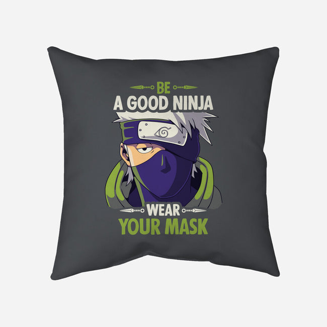 Good Ninja-none removable cover w insert throw pillow-Geekydog