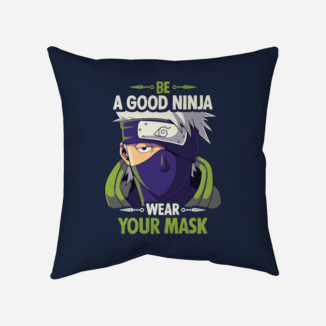 Good Ninja-none removable cover w insert throw pillow-Geekydog