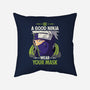Good Ninja-none removable cover w insert throw pillow-Geekydog