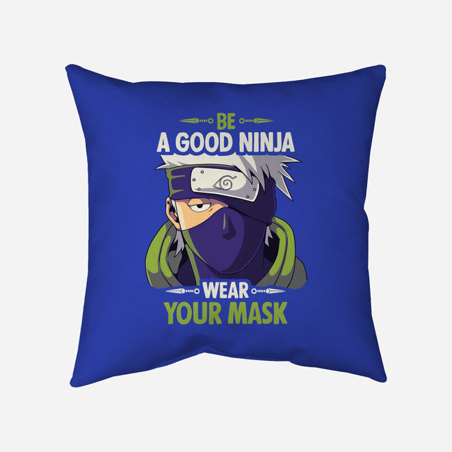 Good Ninja-none removable cover w insert throw pillow-Geekydog