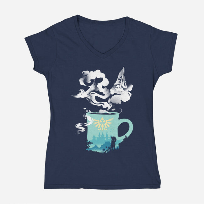 Adventure Brews-womens v-neck tee-RamenBoy