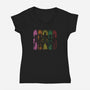 My Hero Shadows-womens v-neck tee-Skullpy