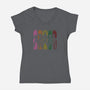 My Hero Shadows-womens v-neck tee-Skullpy