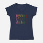 My Hero Shadows-womens v-neck tee-Skullpy