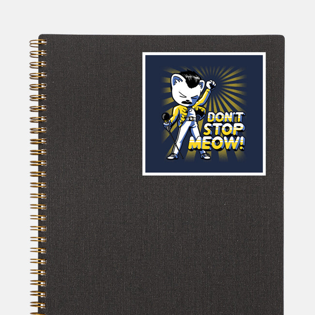 Don't Stop Meow-none glossy sticker-estudiofitas