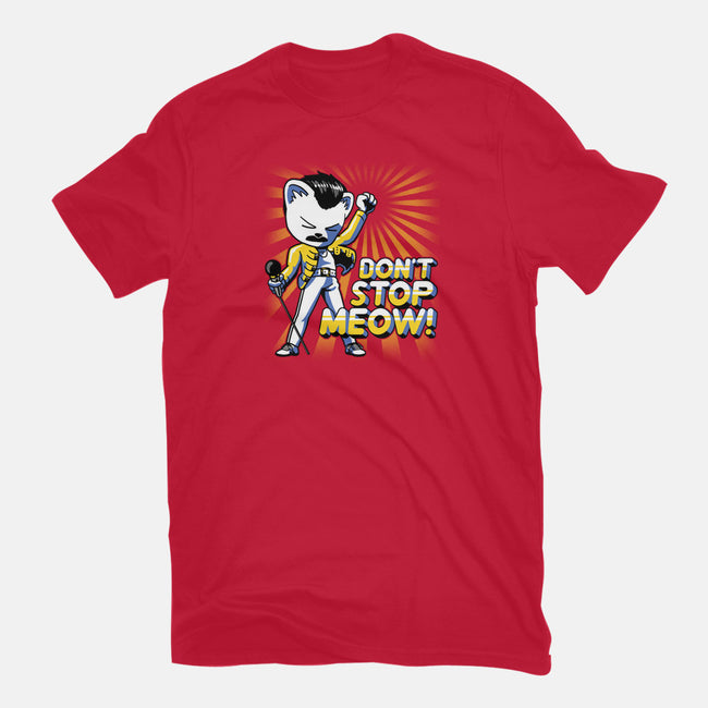 Don't Stop Meow-womens fitted tee-estudiofitas