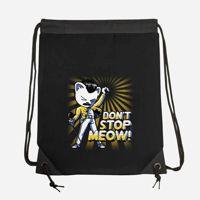 Don't Stop Meow-none drawstring bag-estudiofitas