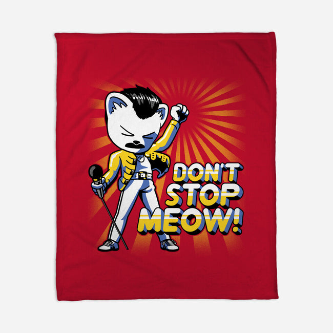 Don't Stop Meow-none fleece blanket-estudiofitas