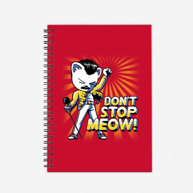 Don't Stop Meow-none dot grid notebook-estudiofitas