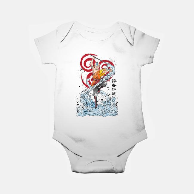 The Power of The Air Nomads-baby basic onesie-DrMonekers