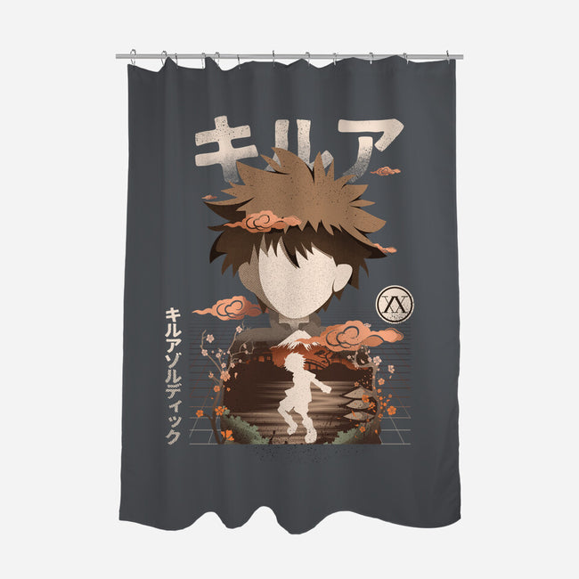 Ex Assassin-none polyester shower curtain-hirolabs