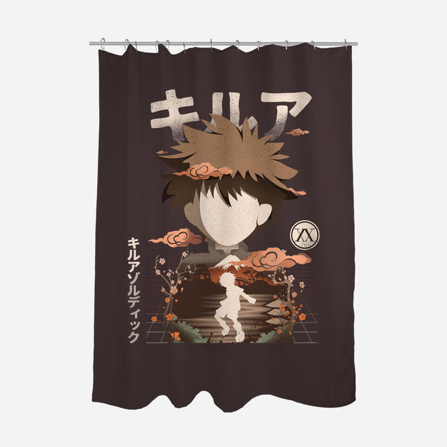 Ex Assassin-none polyester shower curtain-hirolabs