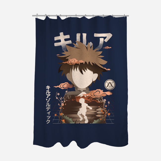 Ex Assassin-none polyester shower curtain-hirolabs