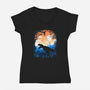 Sunset Rex-womens v-neck tee-albertocubatas