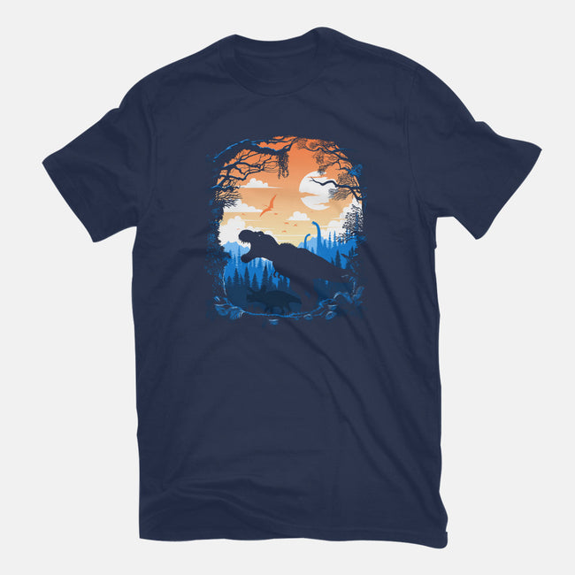 Sunset Rex-mens basic tee-albertocubatas