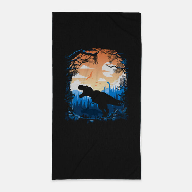 Sunset Rex-none beach towel-albertocubatas