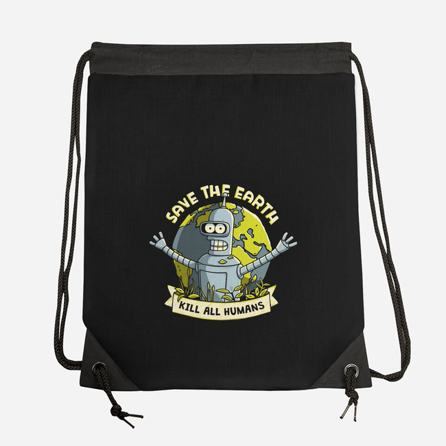 Bender Earth-none drawstring bag-ducfrench