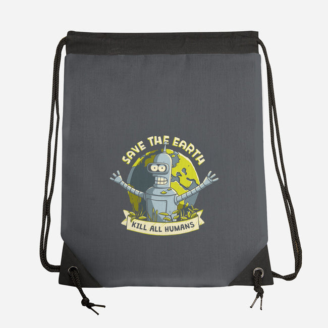 Bender Earth-none drawstring bag-ducfrench