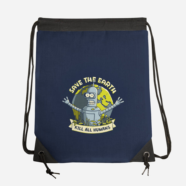 Bender Earth-none drawstring bag-ducfrench