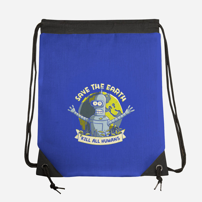 Bender Earth-none drawstring bag-ducfrench