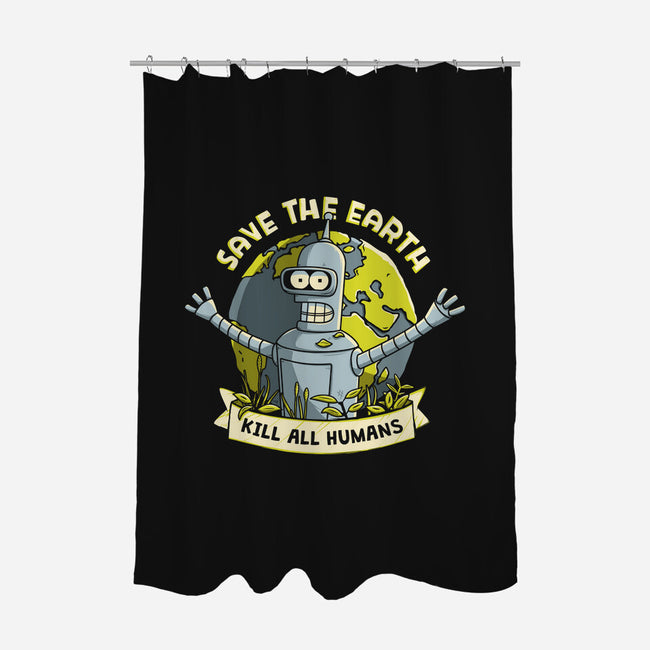 Bender Earth-none polyester shower curtain-ducfrench