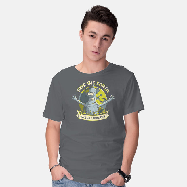 Bender Earth-mens basic tee-ducfrench