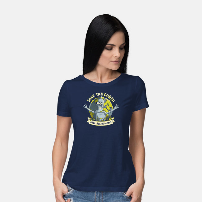 Bender Earth-womens basic tee-ducfrench